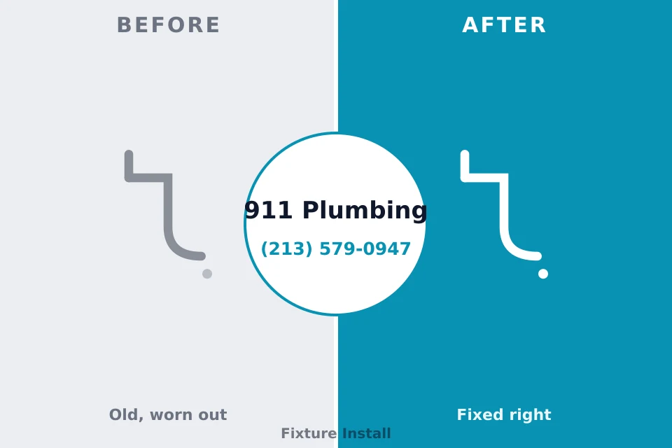 Before and after: plumbing repair Matthews, NC